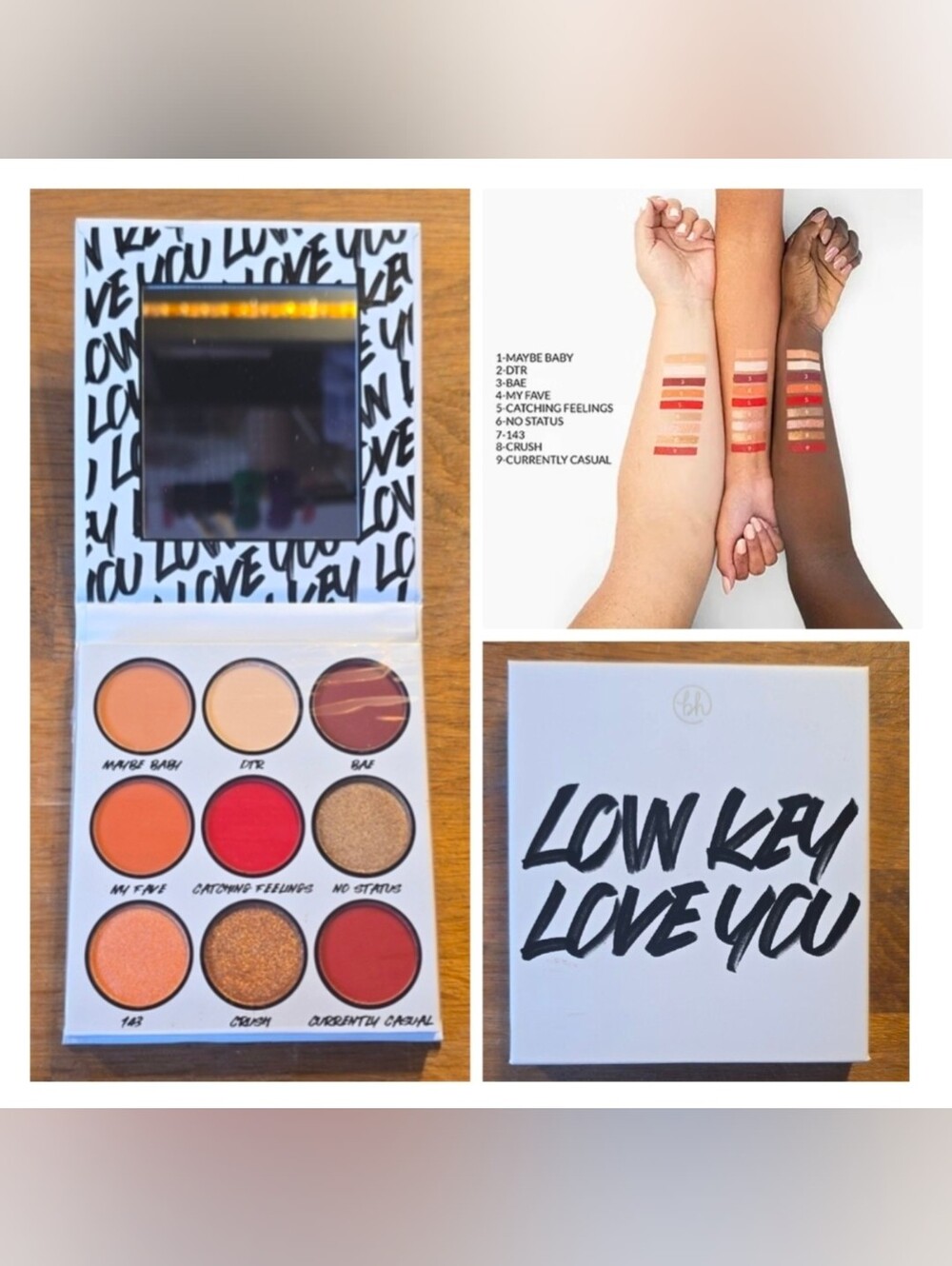 2 FOR $20. BH Cosmetics "Low Key Love You" Palette